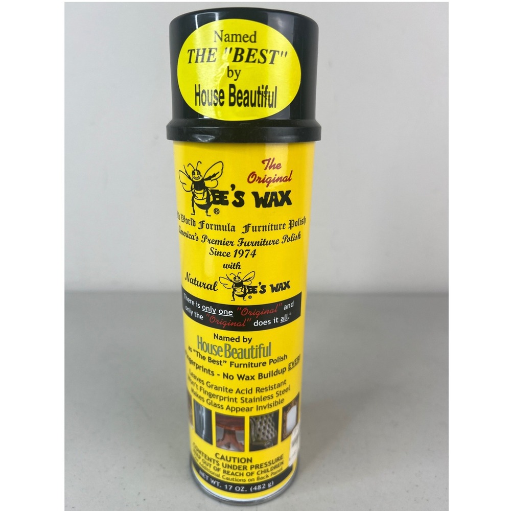 NEW The Original Bee's Wax Furniture Polish Old World Formula 17 oz Spray Can